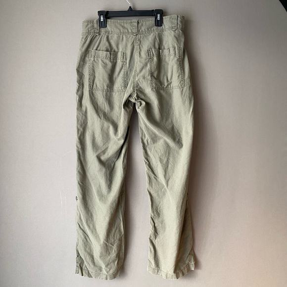 H&M sz 10 green wide‎ leg cargo pants - Picture 8 of 8